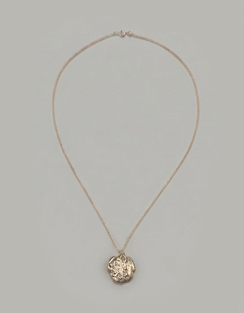 ephesos snake pendant | 18ct gold ancient greek coin necklace