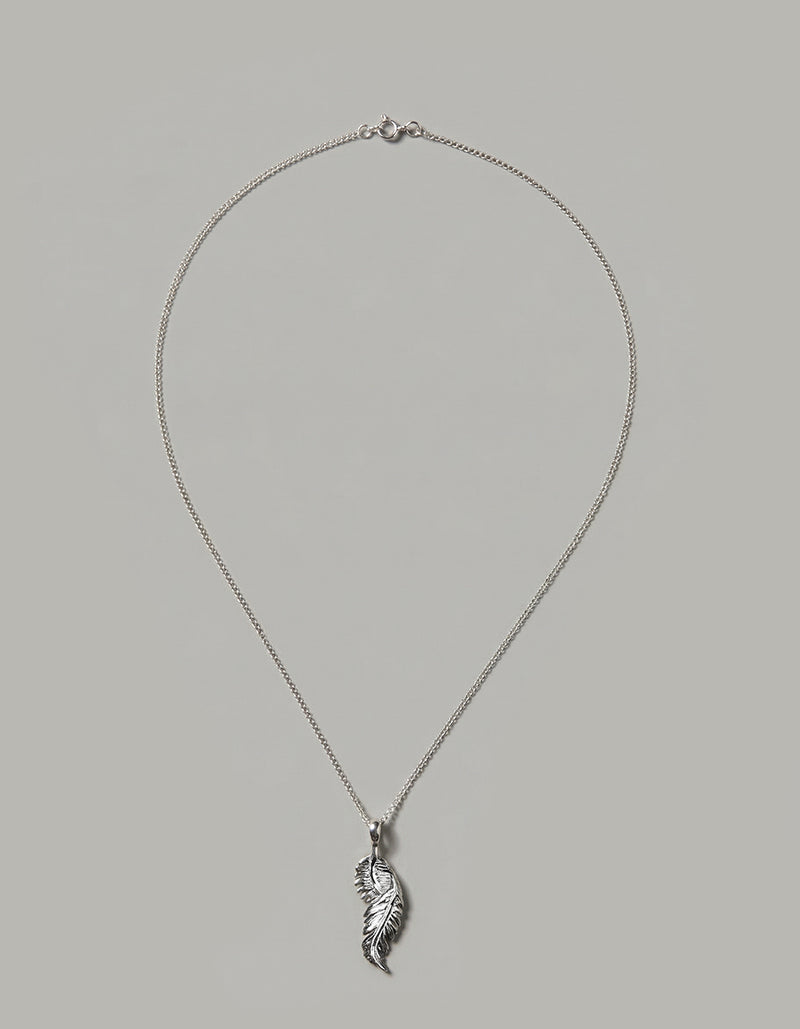 flame of the phoenix pendant | 925 sterling silver feather necklace
